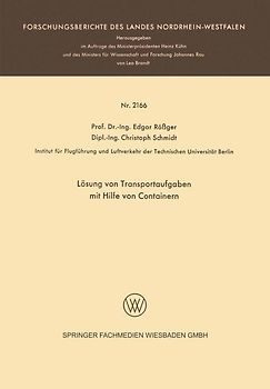 Lösung von Transportaufgaben mit Hilfe von Containern