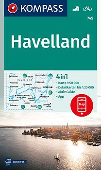KOMPASS Wanderkarte 745 Havelland 1:50.000