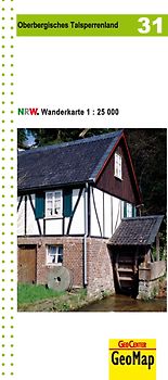 Oberbergisches Talsperrenland Blatt 31, topographische Wanderkarte NRW