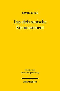 Das elektronische Konnossement
