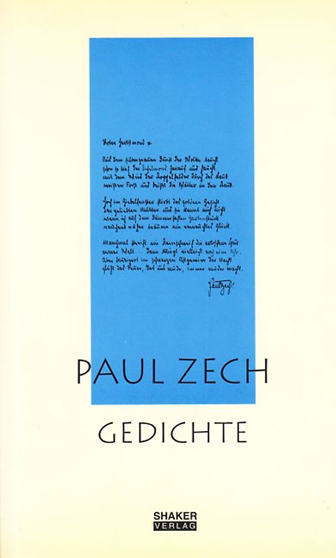 Ausgewählte Werke / Paul Zech - Gedichte