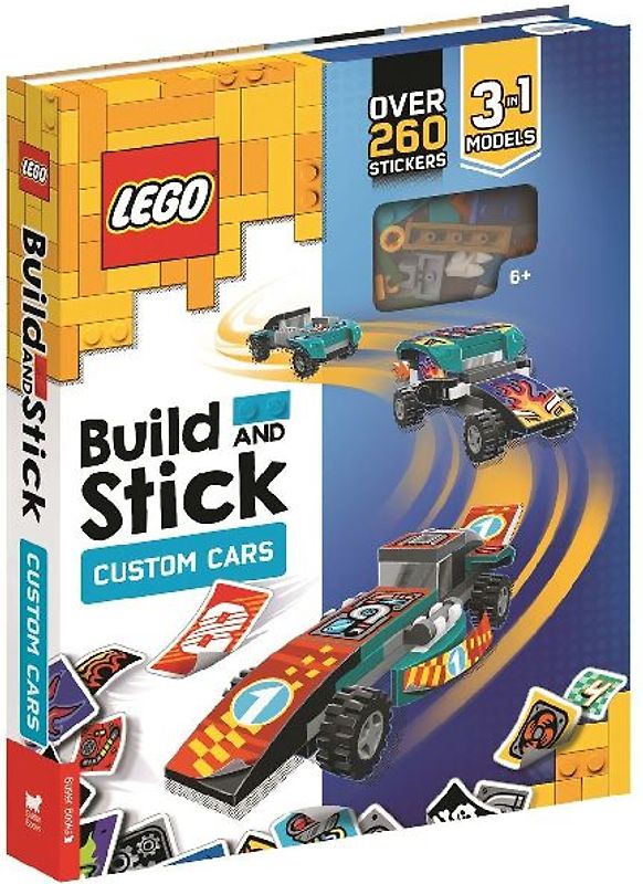 LEGO® Build and Stick: Custom Cars (Includes LEGO pieces, book and over 260 stickers)