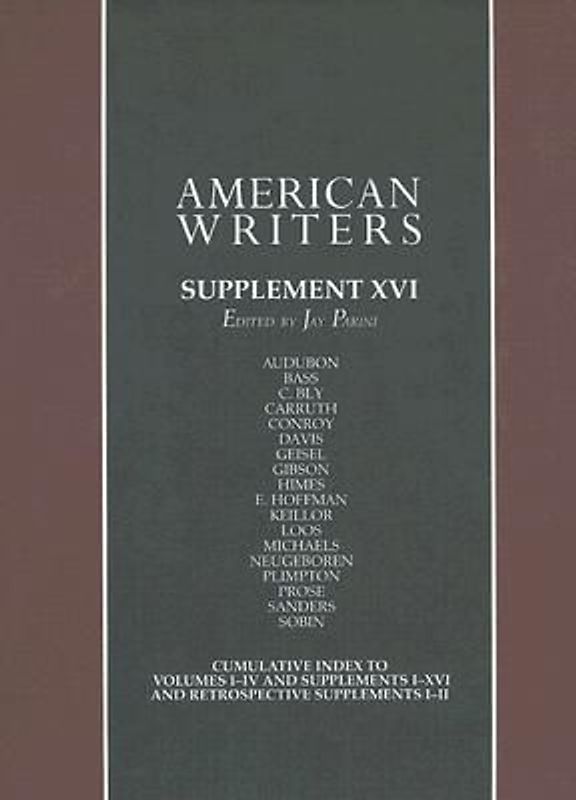 American Writers, Supplement XVI