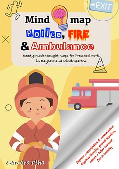KitaFix-Mindmap Police, Fire and Ambulance (Ready-made thought maps for Preschool work in Daycare and Kindergarten)