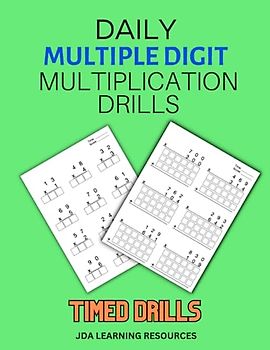 Daily Multiple Digit Multiplication Drills: Master Multiplication with Timed Drills