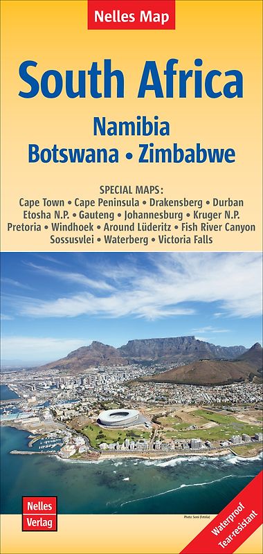 Nelles Map Landkarte South Africa : South Africa, Namibia, Botswana, Zimbabwe | Südafrika | Afrique du Sud | África del Sur