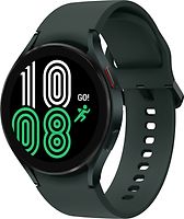 Samsung Galaxy Watch4 44 mm Boîtier aluminium vert Bracelet silicone vert [Wi-Fi + 4G]