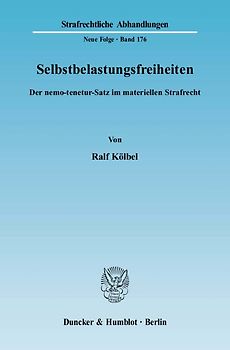 Selbstbelastungsfreiheiten.