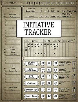Initiative Tracker: Encounter Tracker For RPG Games: DM Tools: Easy And Fast Combat Organization: 1 - 6 Players: For Tracking HP, Conditions, Player and Enemy Stats