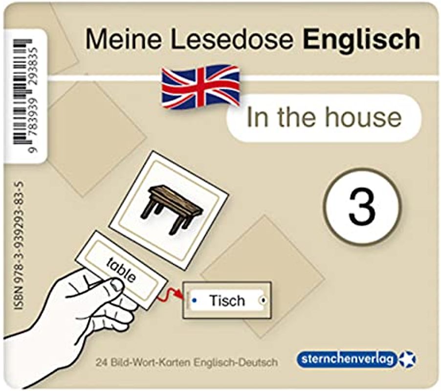 Meine Lesedose Englisch 3 - In the house - Grundwortschatz Deutsch - Englisch: 24 Bild-Wort-Karten - Ideal auch für: Integration - DaZ - DemeK