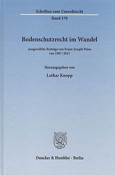 Bodenschutzrecht im Wandel.