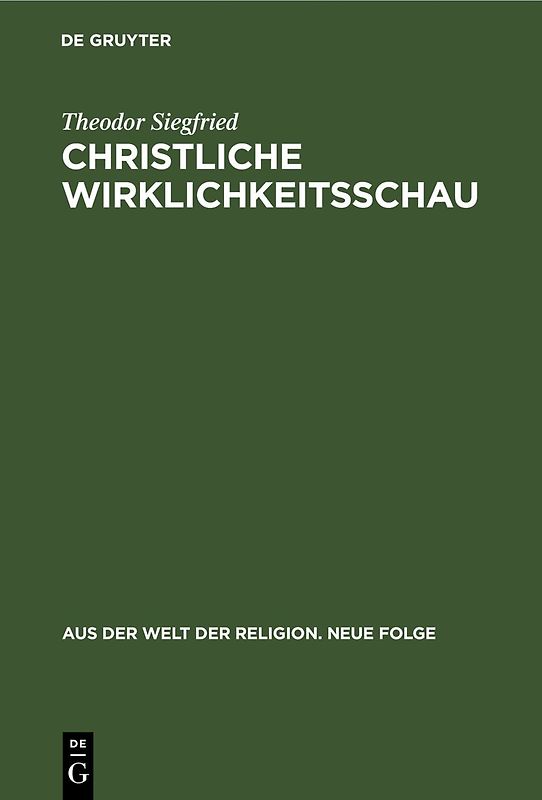 Christliche Wirklichkeitsschau