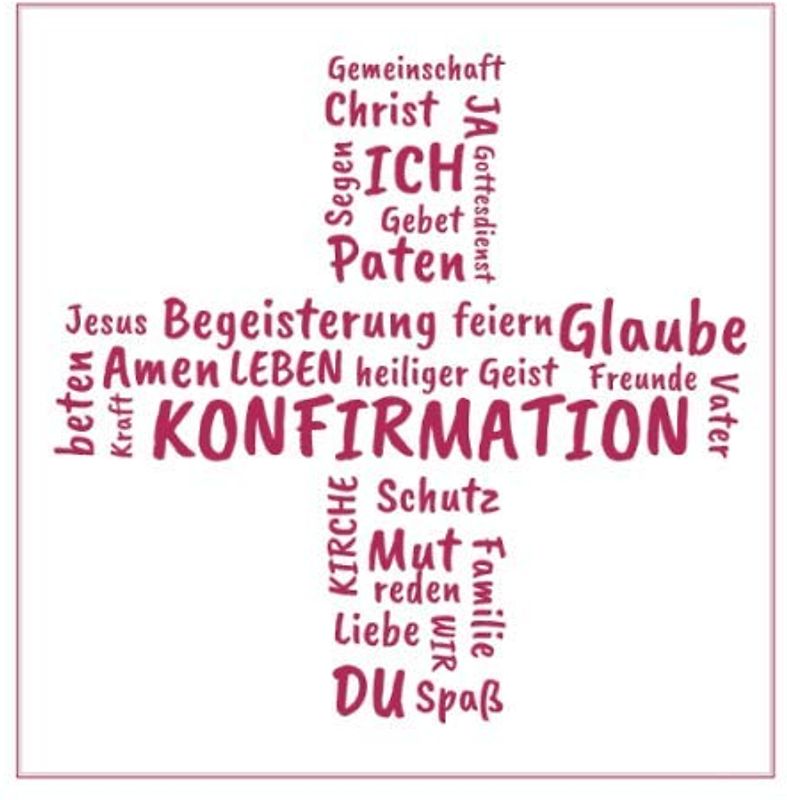 Gästebuch zur Konfirmation: Erinnerungsbuch zum Eintragen von Glückwünschen an den Konfirmand / Konfirmandin | christliche Geschenkbücher | Edition: pink