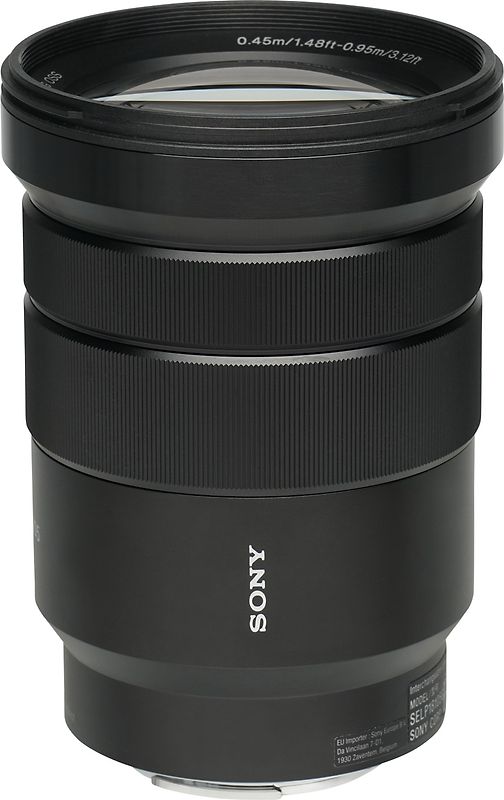 Sony E 18-105 mm F4.0 G OSS PZ 72 mm Objetivo (Montura Sony E-mount) negro