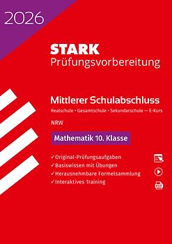 STARK Mathematik E-Kurs - Mittlerer Schulabschluss (MSA) 2026 NRW Realschule/Gesamtschule/Sekundarschule - Prüfungsvorbereitung