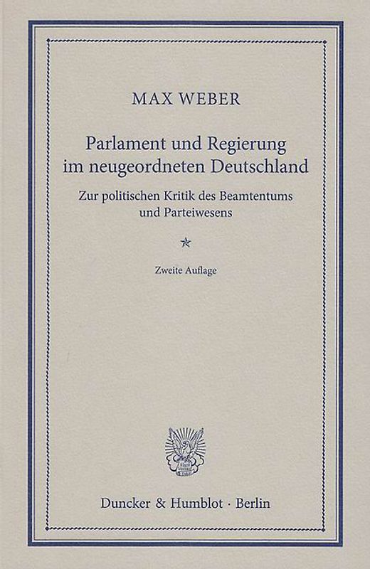 Parlament und Regierung im neugeordneten Deutschland.