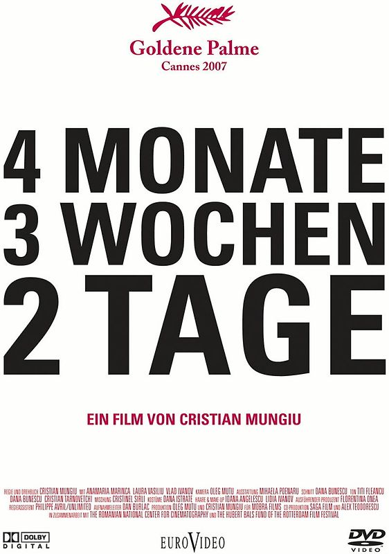 4 Monate, 3 Wochen, 2 Tage DVD