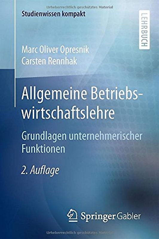 Allgemeine Betriebswirtschaftslehre