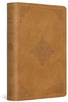 ESV Large Print Bible (Trutone, Nubuck Caramel, Fleur-De-Lis Design)