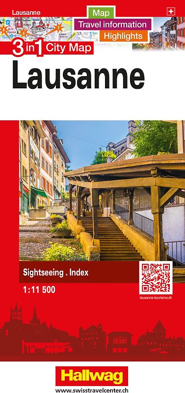 Hallwag Stadtplan Lausanne