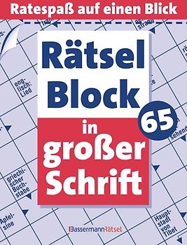Rätselblock in großer Schrift 65 - 5er VE