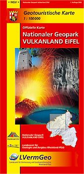 Geotouristische Karte 1:100000 /Nationaler Geopark Vulkanland Eifel