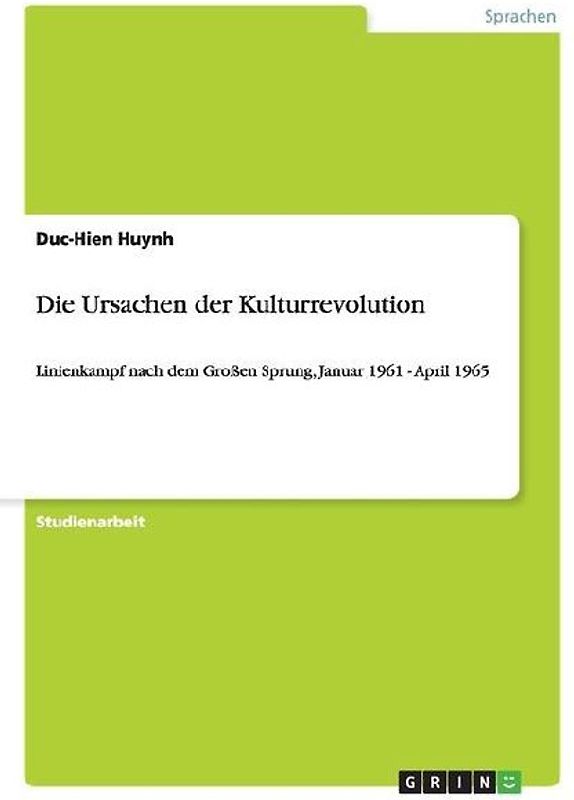 Die Ursachen der Kulturrevolution