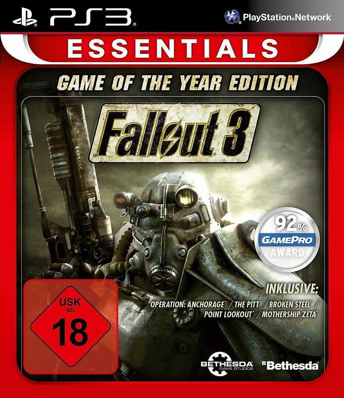 Fallout 3 - Game of the Year Edition  [Essentials] PlayStation 3