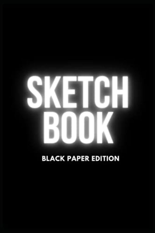 Skizzenbuch Zeichenbuch Malbuch ○ Student Sketchbook kreatives Geschenk ○ Schwarzes Papier A5 100 Seiten