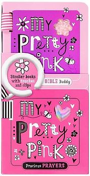 Shiny Vinyl Stroller Books Set - Pink