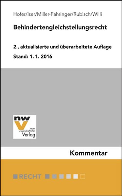 Behindertengleichstellungsrecht