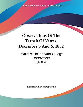 Observations Of The Transit Of Venus, December 5 And 6, 1882