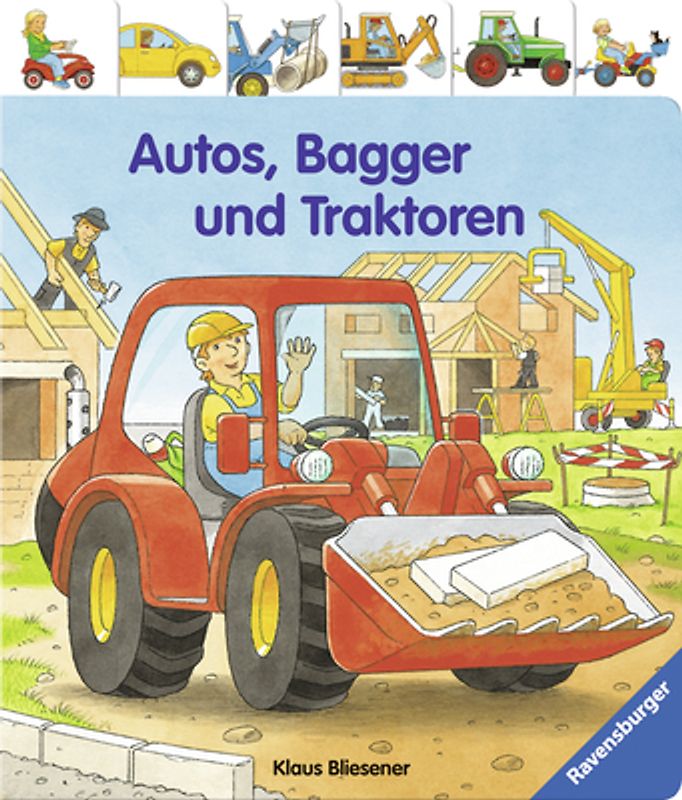 Autos, Bagger und Traktoren