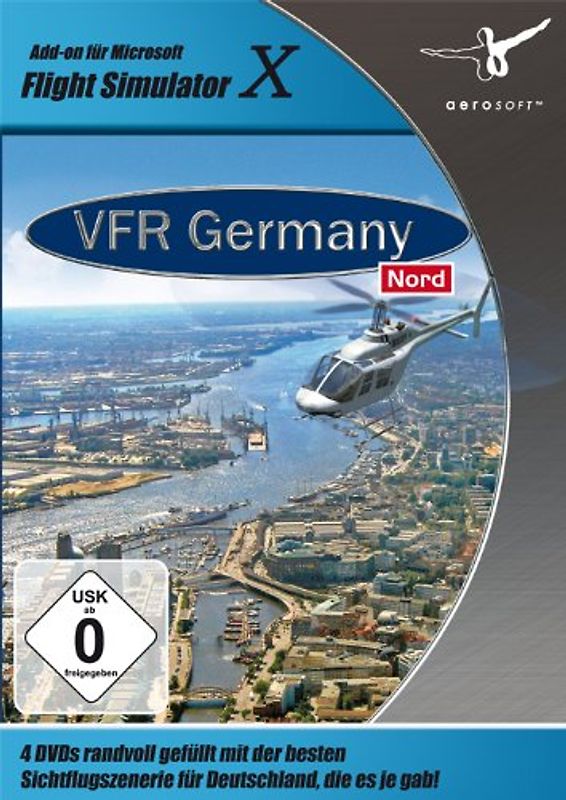Microsoft Flight Simulator X: VFR Germany 2 - Nord [Add-On] PC Spiele