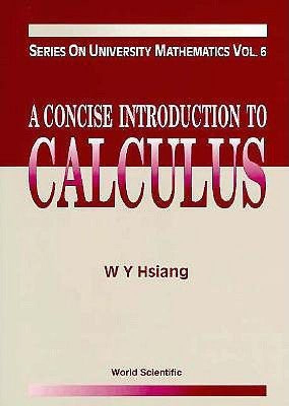 CONCISE INTRODUCTION TO CALCULUS,A  (V6)