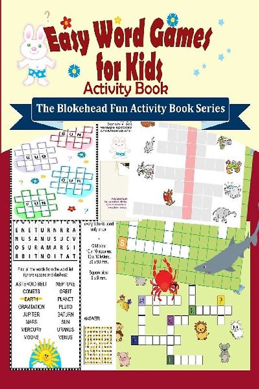 Easy Word Games for Kids Activity Book