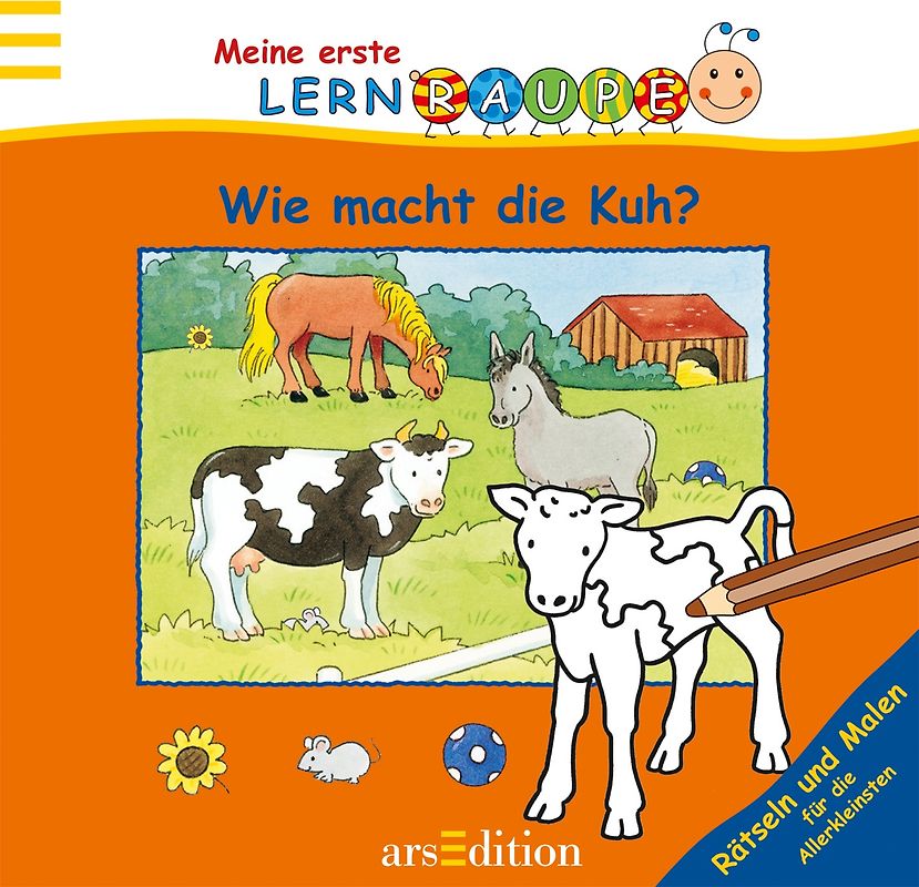 Lernraupe - Wie macht die Kuh?