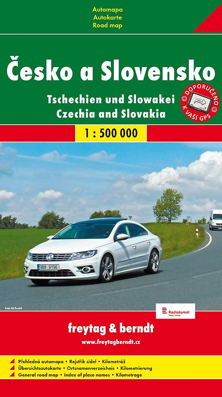 Tschechien, Slowakei (Autokarte 1:500.000, Hardcover)