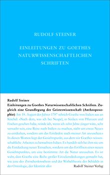Einleitungen zu Goethes Naturwissenschaftlichen Schriften