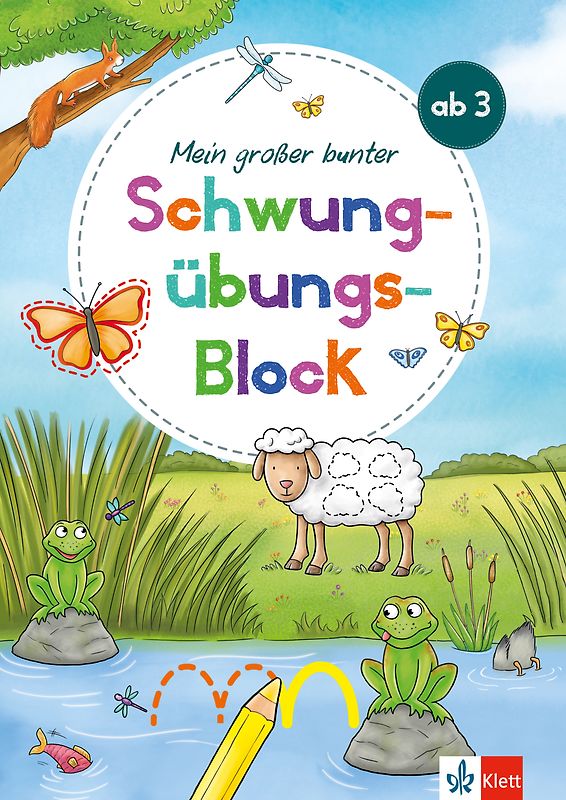 Klett Mein großer bunter Schwungübungs-Block ab 3 Jahren