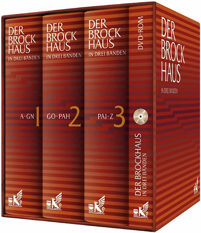 Der Brockhaus in drei Bänden [3 Bücher + DVD-ROM]