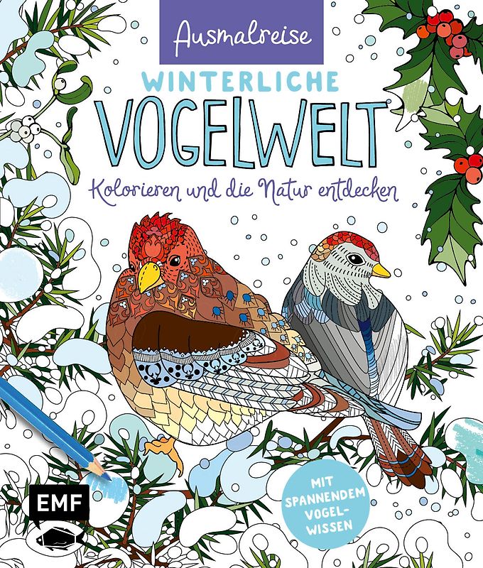 Ausmalreise Winterliche Vogelwelt