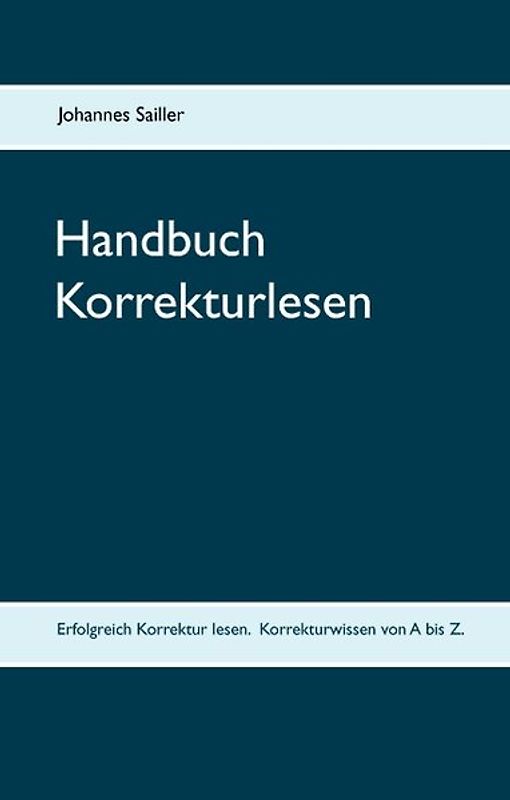 Handbuch Korrekturlesen