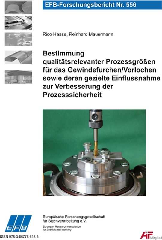 Bestimmung qualitätsrelevanter Prozessgrößen für das Gewindefurchen/Vorlochen sowie deren gezielte Einflussnahme zur Verbesserung der Prozesssicherheit