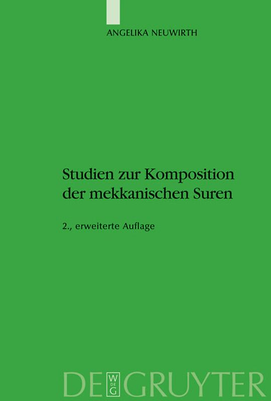 Studien zur Komposition der mekkanischen Suren