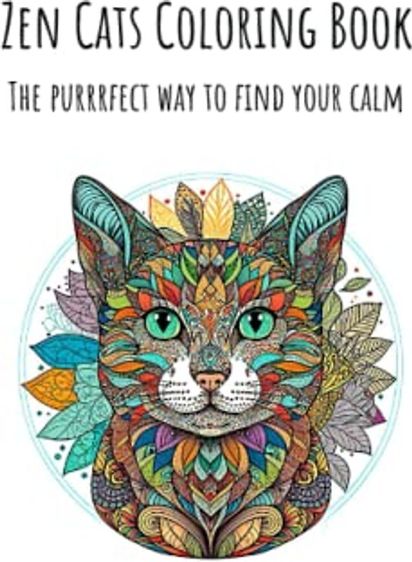 Zen Cats Colouring Book