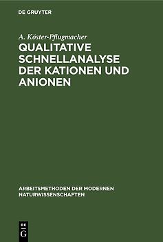 Qualitative Schnellanalyse der Kationen und Anionen