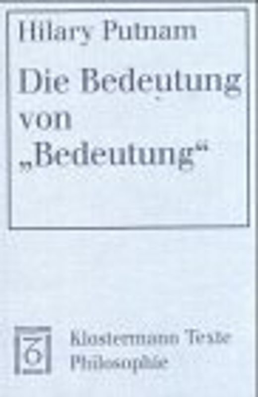 Die Bedeutung von "Bedeutung"