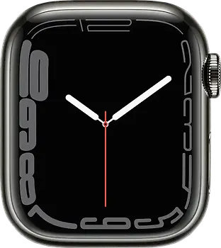 Apple Watch Series 7 45 mm Boîtier acier inoxydable graphite [Wi-Fi + Cellulaire]