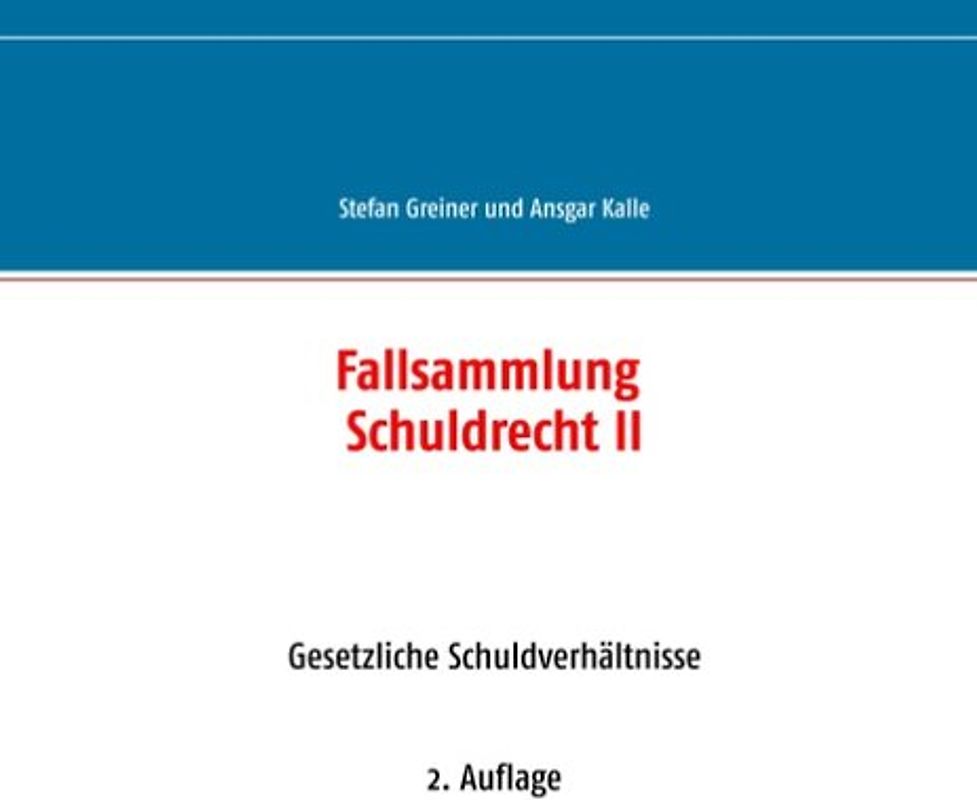Fallsammlung Schuldrecht II